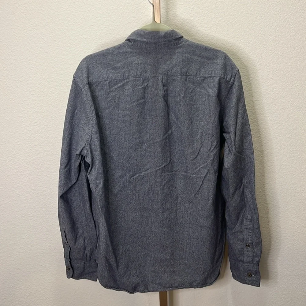J. Crew Jaspe long sleeve button down shirt Slim Navy White Large - Picture 4 of 4
